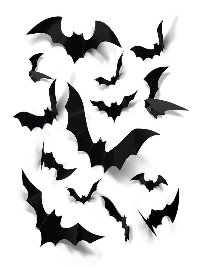 ZhildChen 120PCS Halloween 3D Bats and Spiders Decoration Different Sizes Realistic PVC Scary Bat and Spider Stickers Window Decal Wall Stickers for Halloween Decoration Party Supplies - Image 3